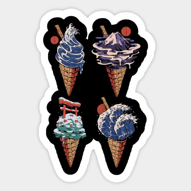 Japanese Ice Creams Sticker by Ilustrata